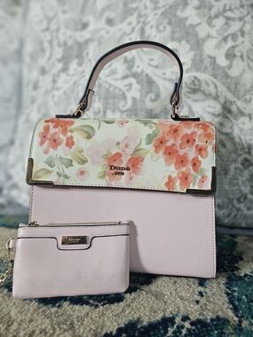Dune London Pink Floral Shoulder Bag